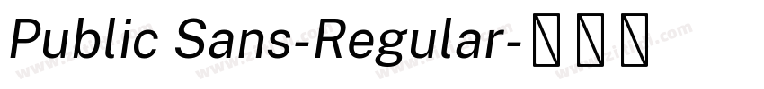 Public Sans-Regular字体转换